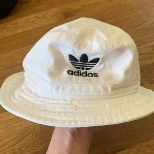 White Adidas Bucket Hat